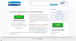 Desktop Screenshot of moncompte.info